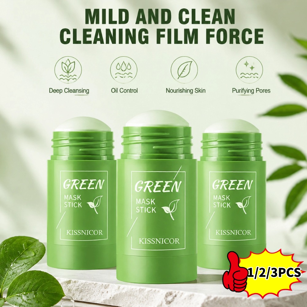 Green Tea Cleansing Clay Mask - Green Tea Clay Stick Face Deep