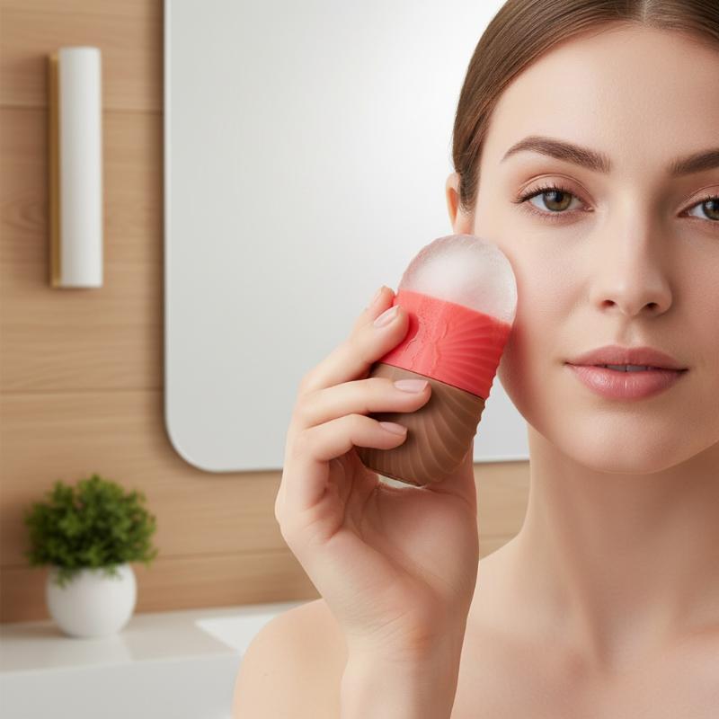 Face Ice Roller Puffiness - Silicone Ice Mold 1Pcs Shell Pattern
