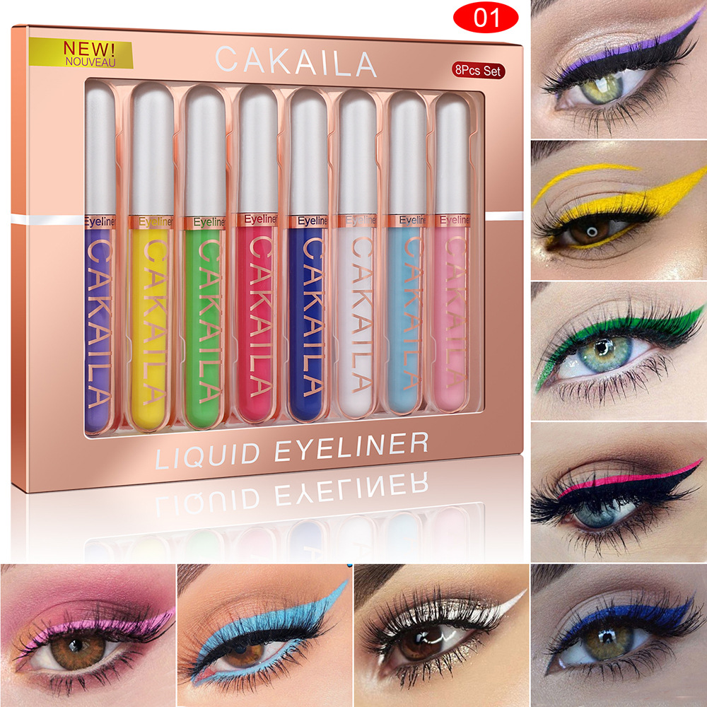 8-Color Set Waterproof Eyeline - Waterproof Liquid Eyeliner Pen review and price