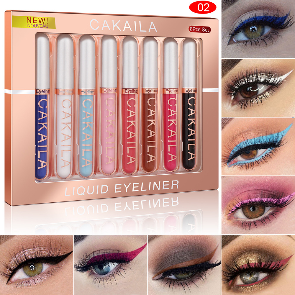 8-Color Set Waterproof Eyeline - Waterproof Liquid Eyeliner Pen review and price