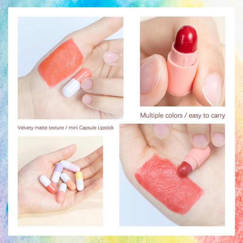 Mini Lipstick Set 6pcsWaterpro - Matte Velvet Lip Tint Long Lasting review and price