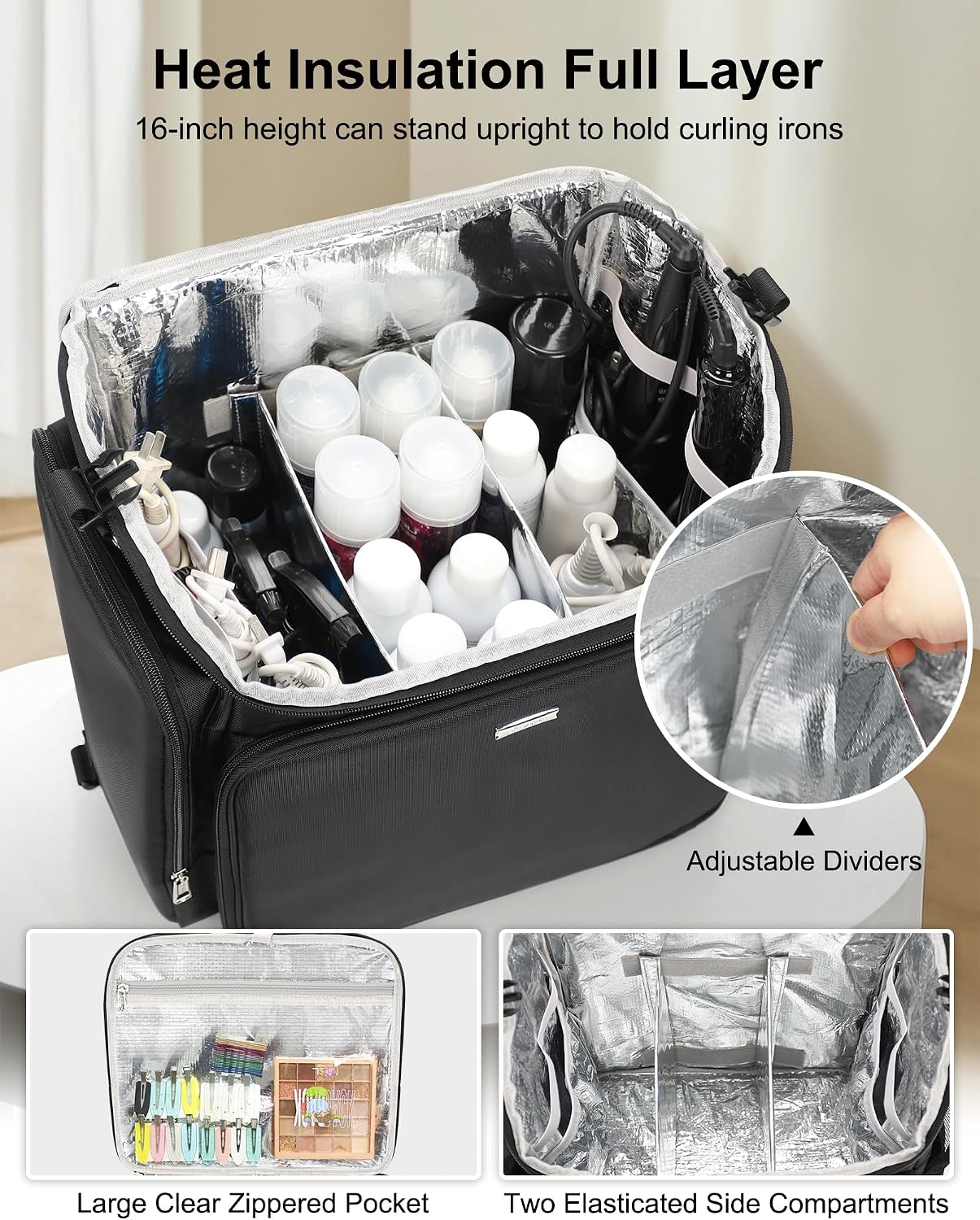 Rolling Makeup Case Hair Tools - Makeup review and price