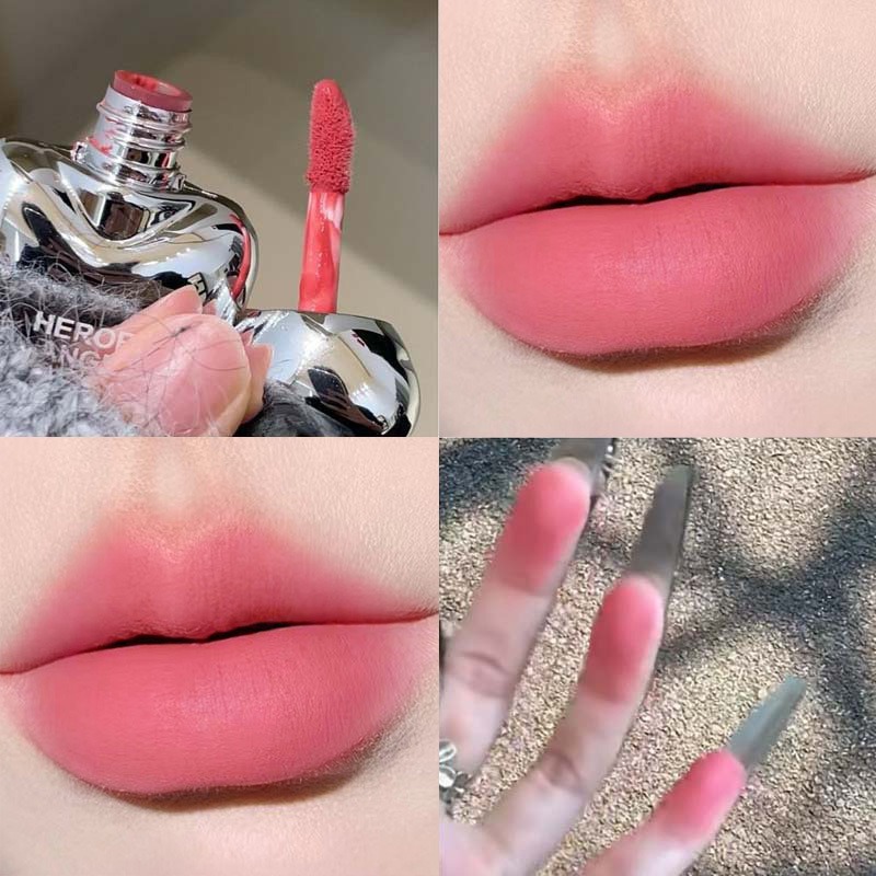 Peach Heart Silky Matte Lipsti - Matte Velvet Lip Tint Long Lasting review and price