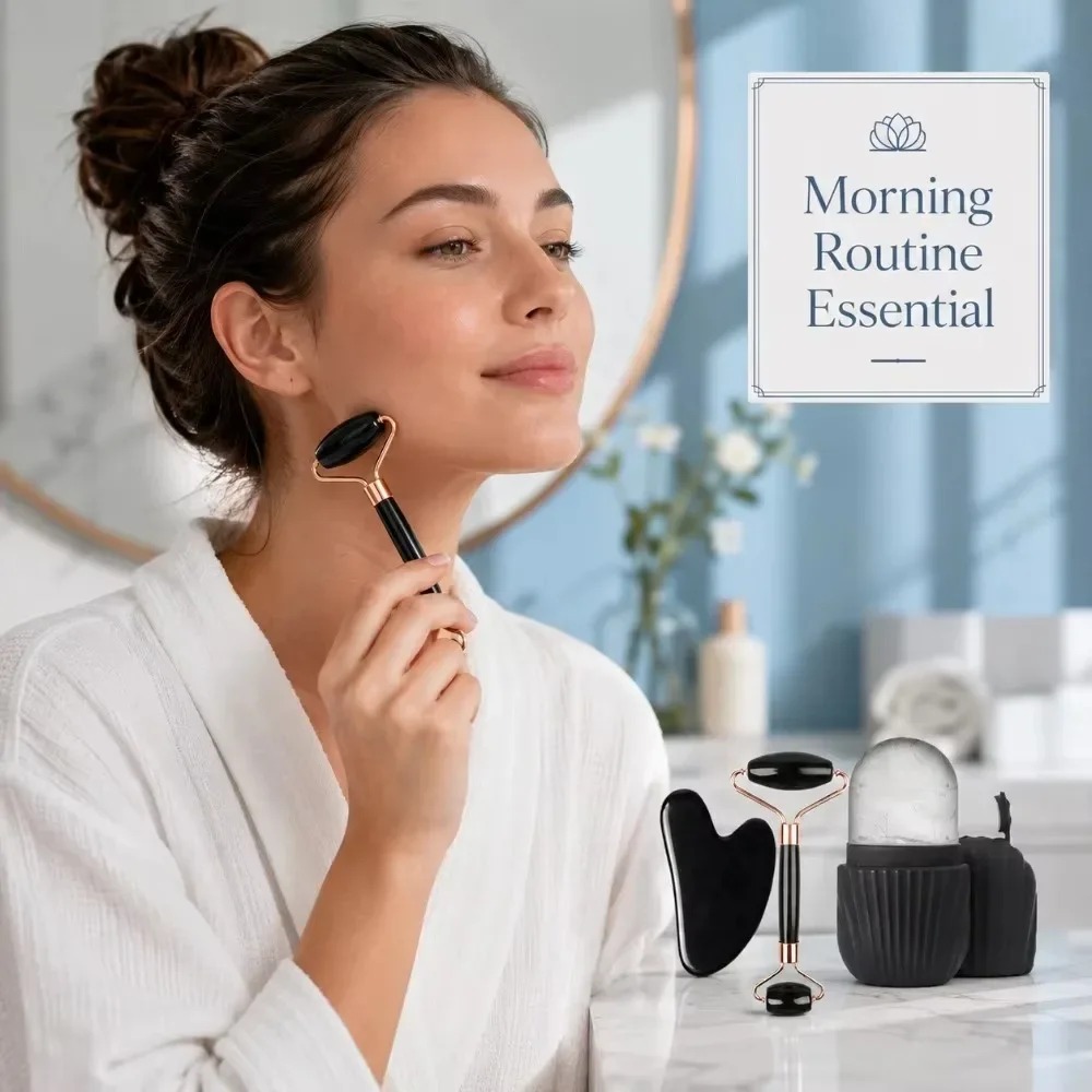 4/1Pcs Face Massage Set Double - Face Ice Roller Puffiness review and price