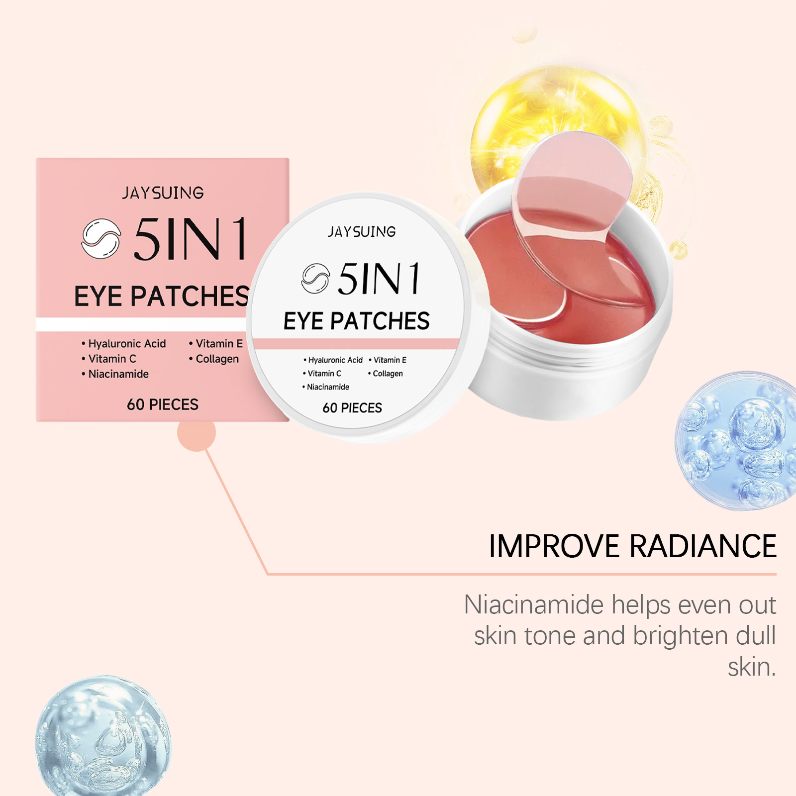 JAYSUING 5-in-1 Under Eye Patc - Collagen Under Eye Patches review and price