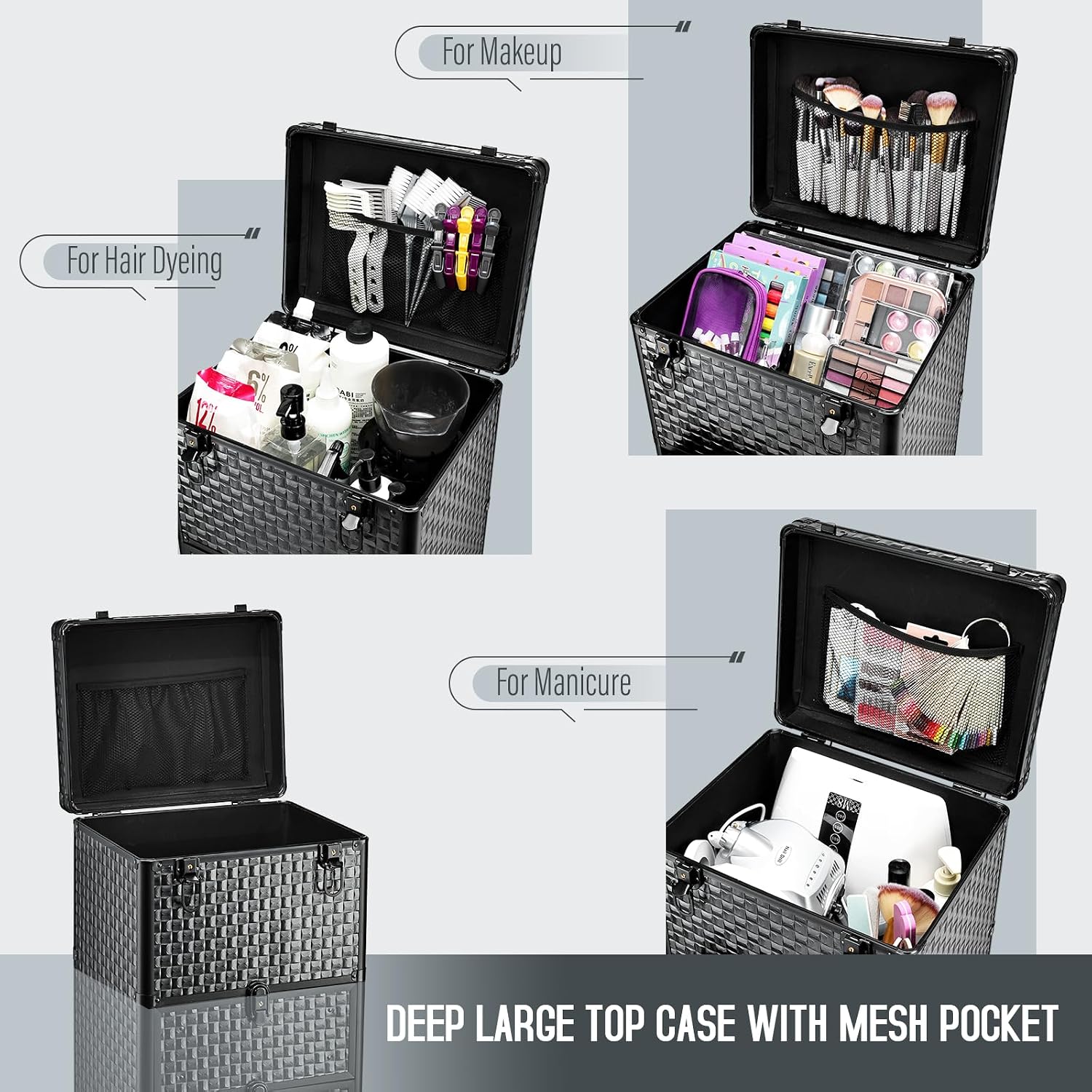 Rolling Salon Cart with 3 Draw - Makeup review and price