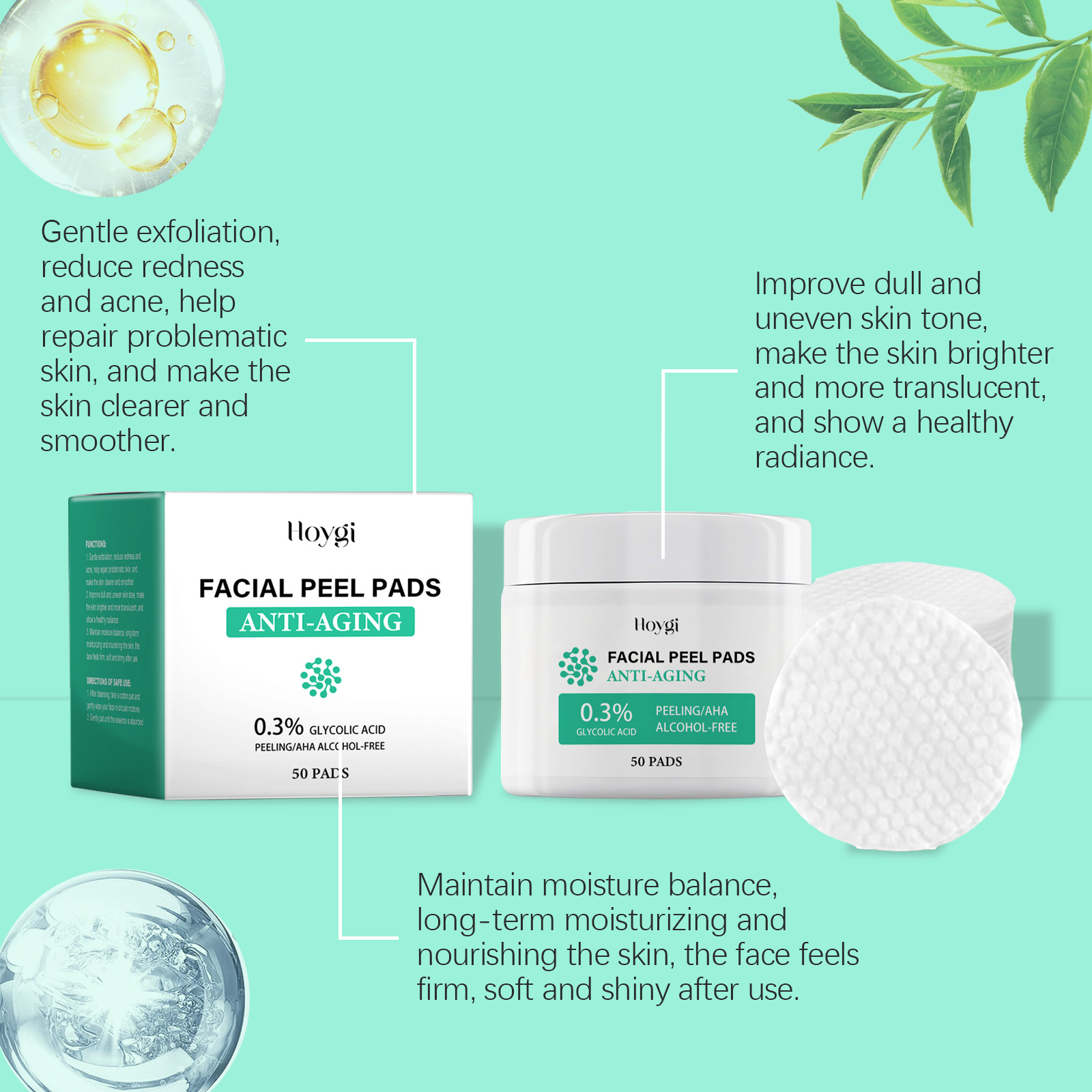 Glycolic Acid Cotton Pads Shri - Salicylic Acid Blackhead Remover review and price