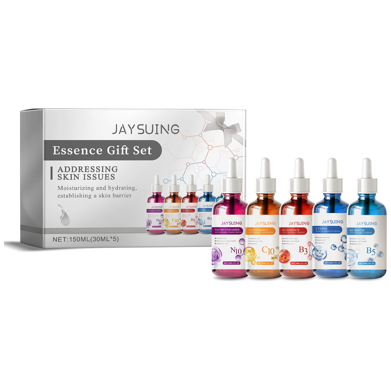 Face Serum Skin Care Sets 5PCS - Niacinamide Pore Shrinking Essence review and price