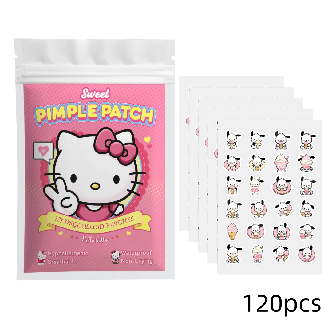 48/120PCS hello kitty Acne pat - Hydrocolloid Pimple Patch review and price