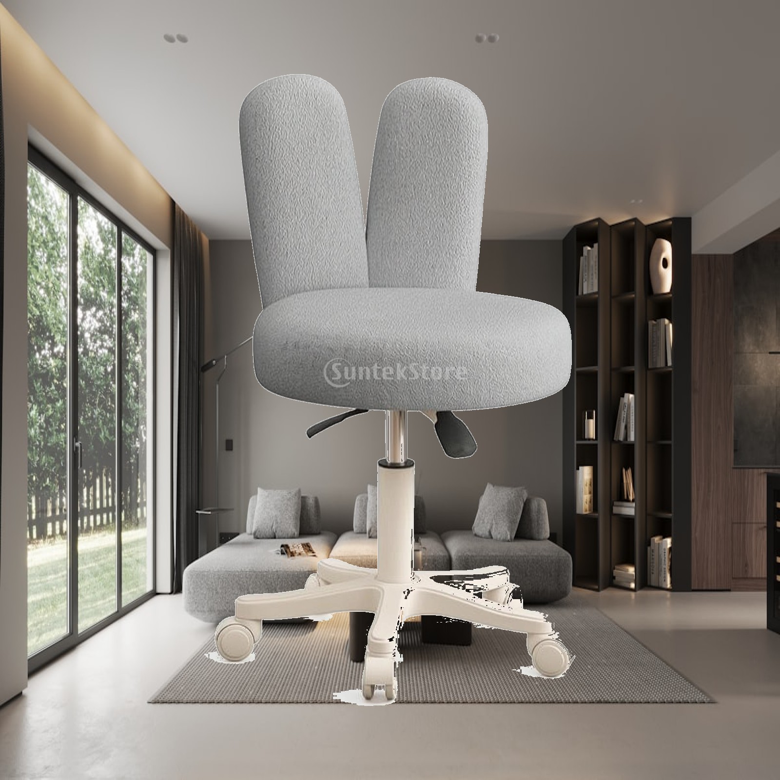 Rolling Stool with Backrest He - Makeup review and price