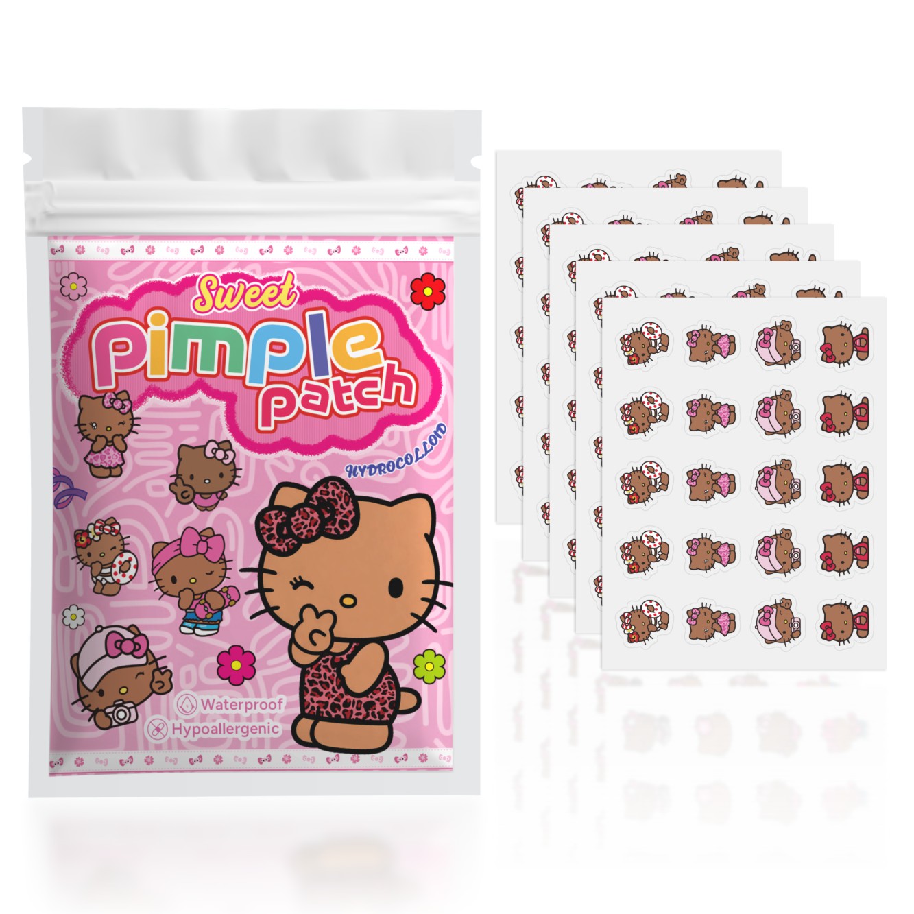 100PCS hello kitty Acne patche - Hydrocolloid Pimple Patch review and price