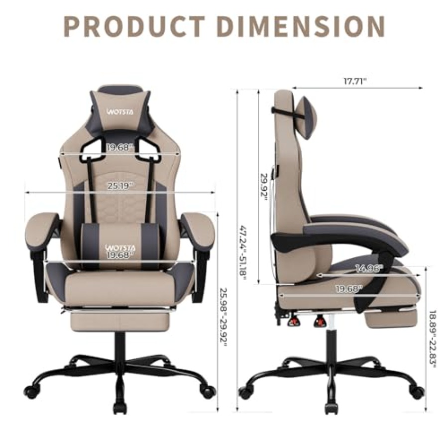 Gaming Chair with Massage, Erg - Massage review and price