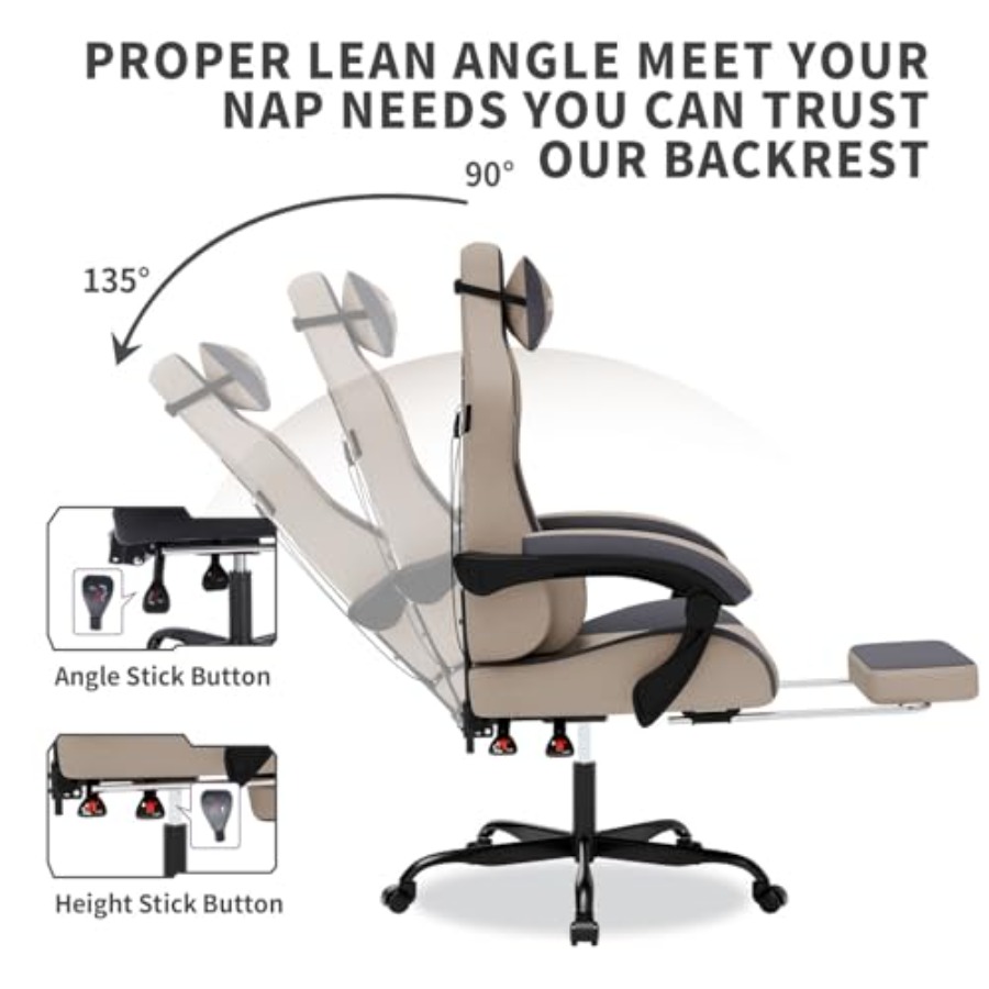 Gaming Chair with Massage, Erg - Massage review and price