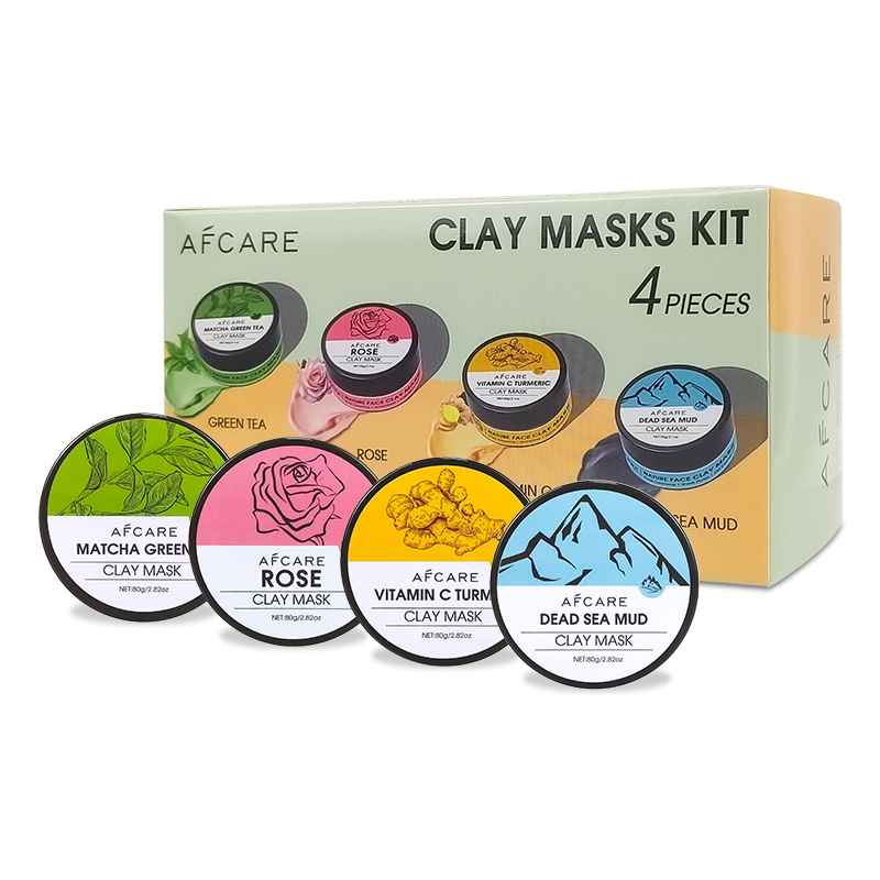 4 Pcs Clay Face Mask Set - Tur - Green Tea Cleansing Clay Mask review and price