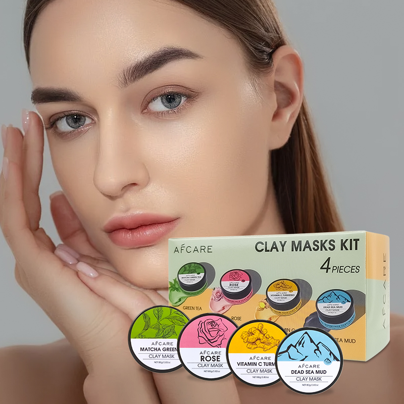 4 Pcs Clay Face Mask Set - Tur - Green Tea Cleansing Clay Mask review and price