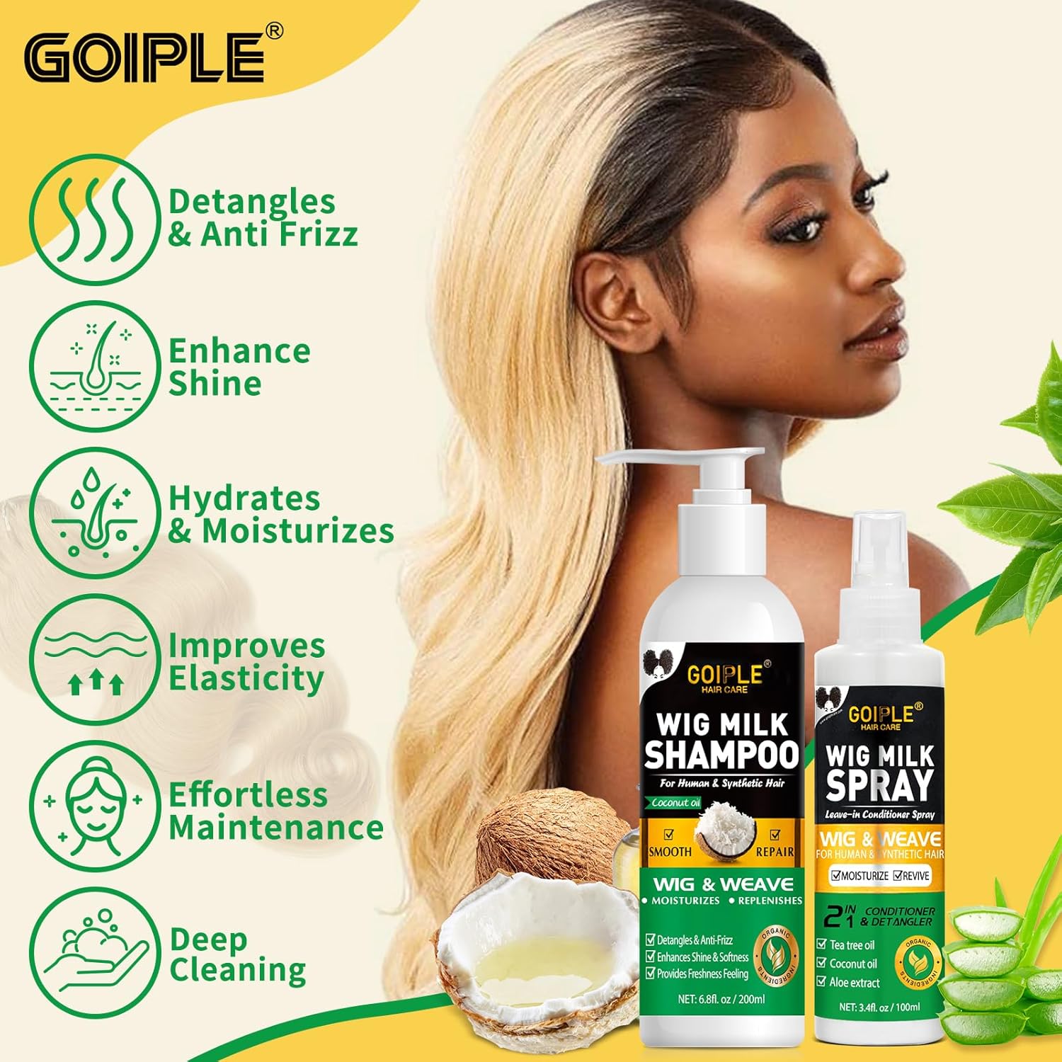 GOIPLE 3 in 1 Wig Care Kit wit - Hair Care review and price