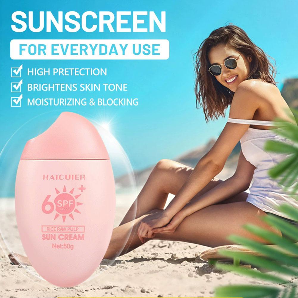 SPF50+ Sunscreen Rice Raw Pulp - Spf 50 Waterproof Sunscreen review and price