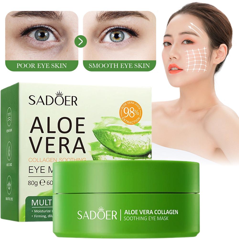 60pcs Aloe Vera Collagen Under - Collagen Under Eye Patches review and price