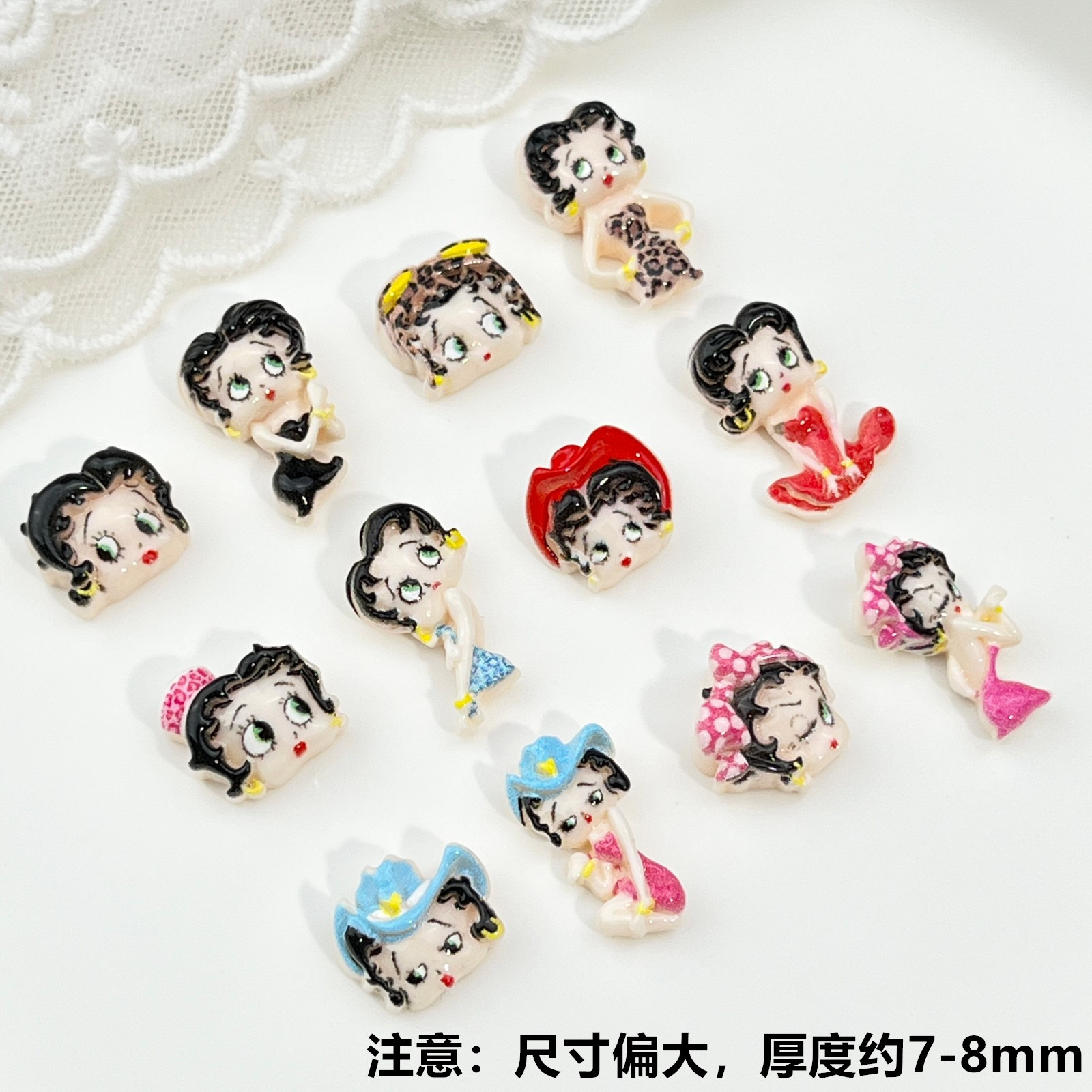 100pcs Cartoon Betty Nail Art  - Nail Art review and price