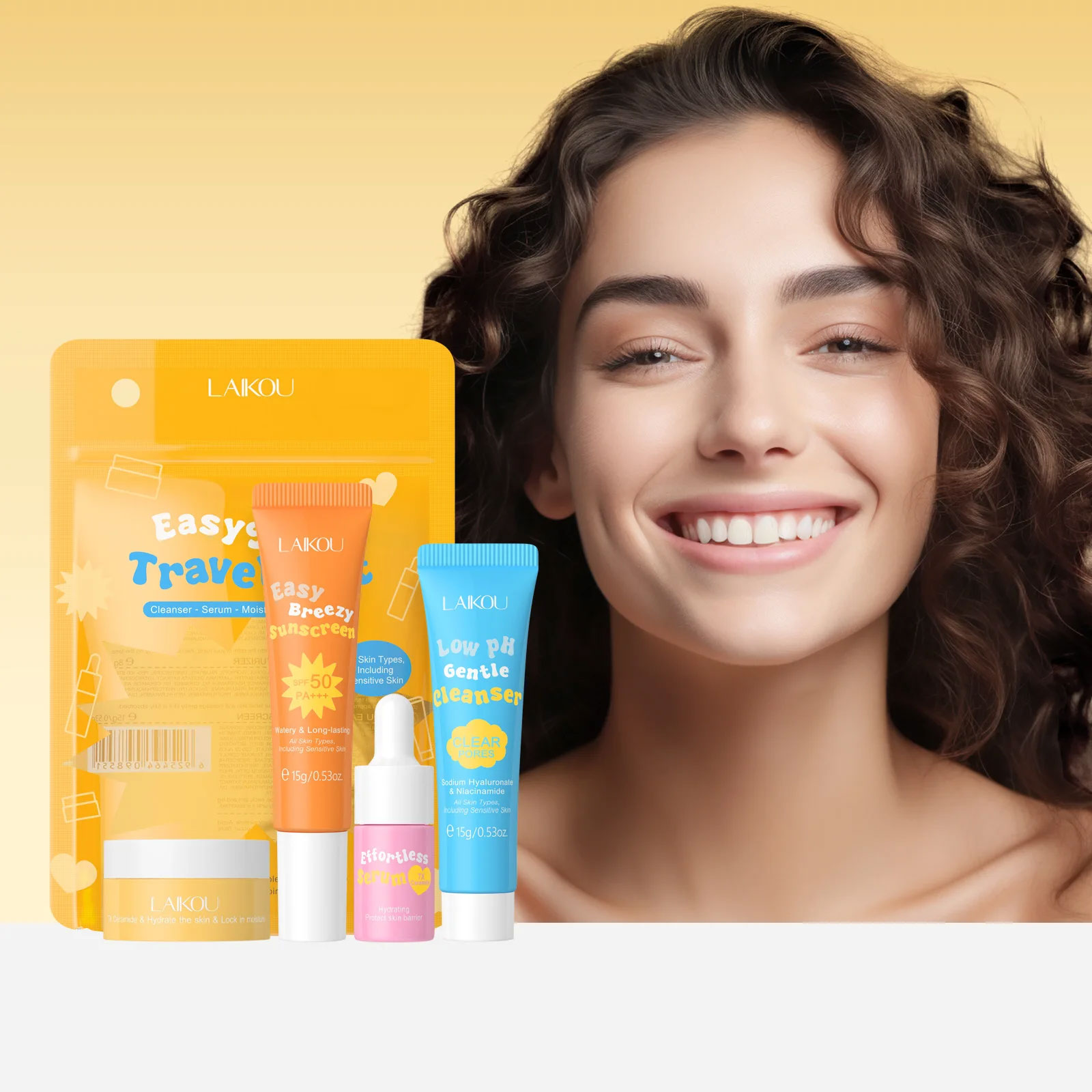4PCS Laikou Ceramide Travel Su - Hyaluronic Acid Facial Serum review and price