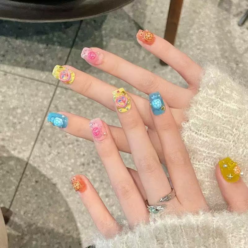 100 Mini Colorful Turtle Resin - Nail Art review and price