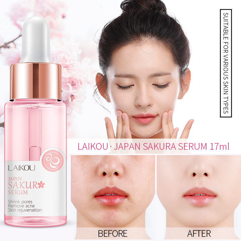 LAIKOU Sakura Serum And Collag - Niacinamide Pore Shrinking Essence review and price