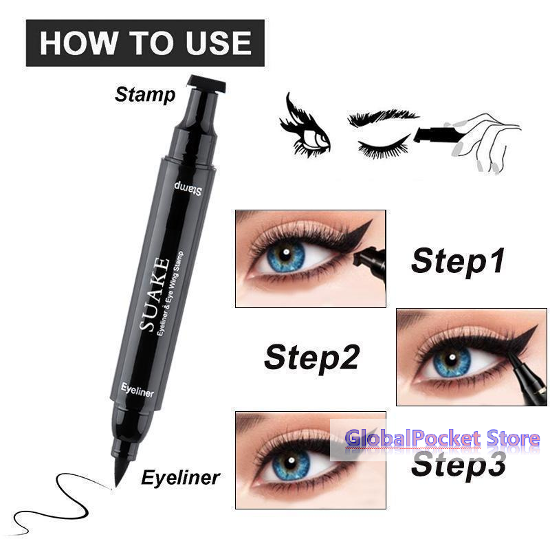 [TG823]2PCS Black Eyeliner Dou - Waterproof Liquid Eyeliner Pen review and price