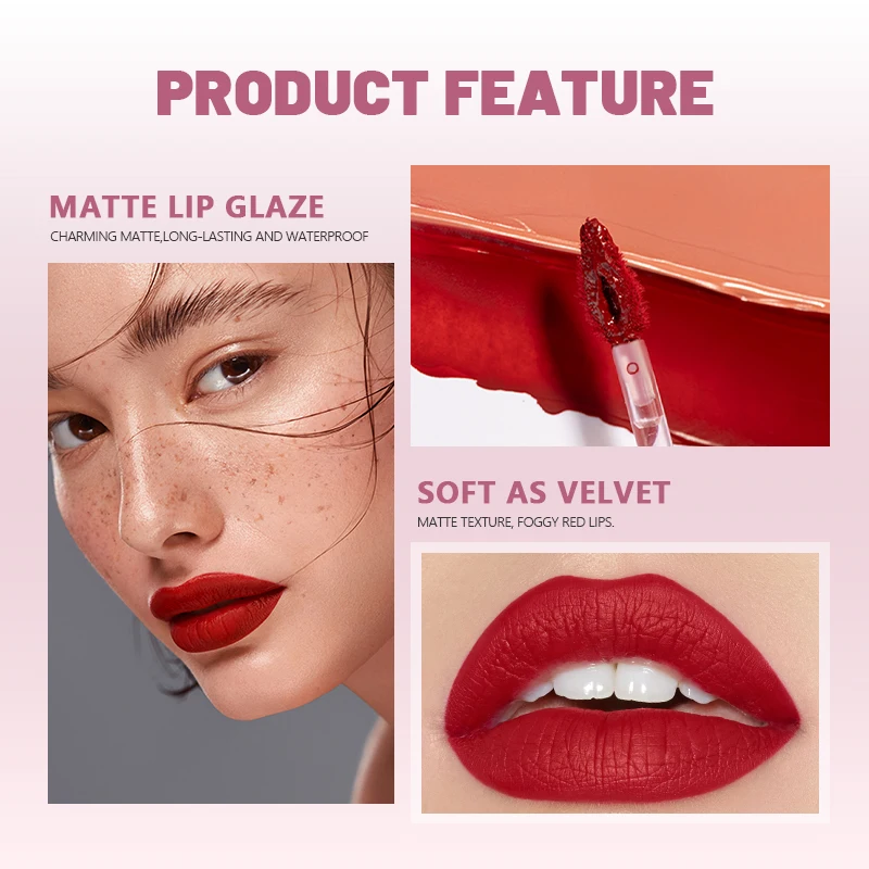 1pcs Waterproof Matte Velvet L - Matte Velvet Lip Tint Long Lasting review and price