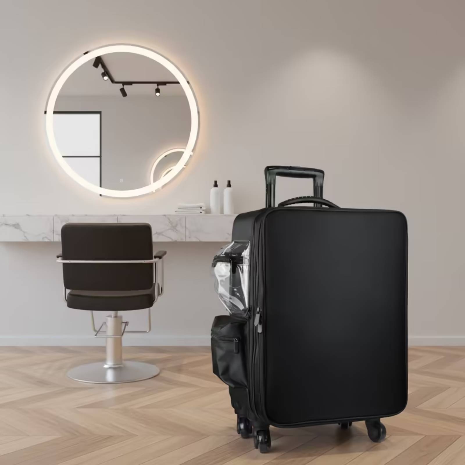 Makeup Case with Rotating Whee - Makeup review and price