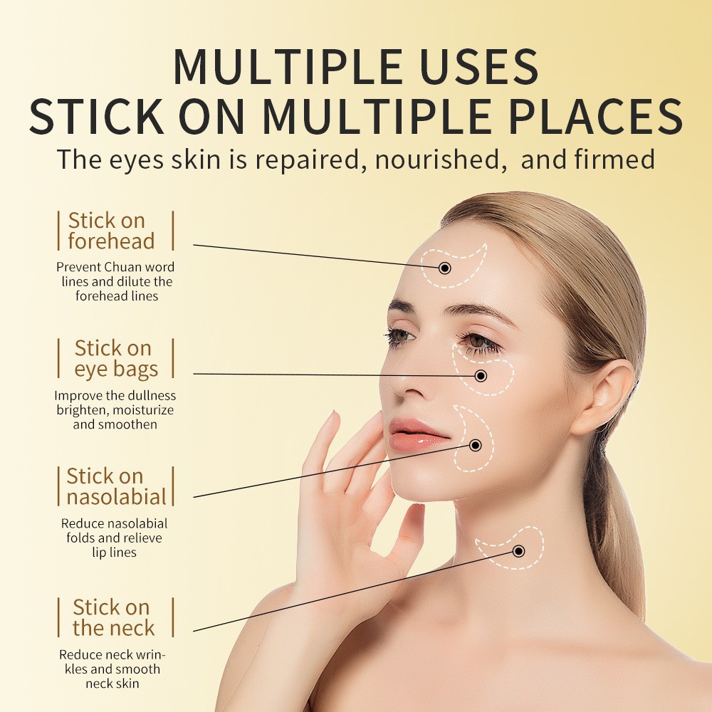 60pcs Golden Collagen Avocado  - Collagen Under Eye Patches review and price