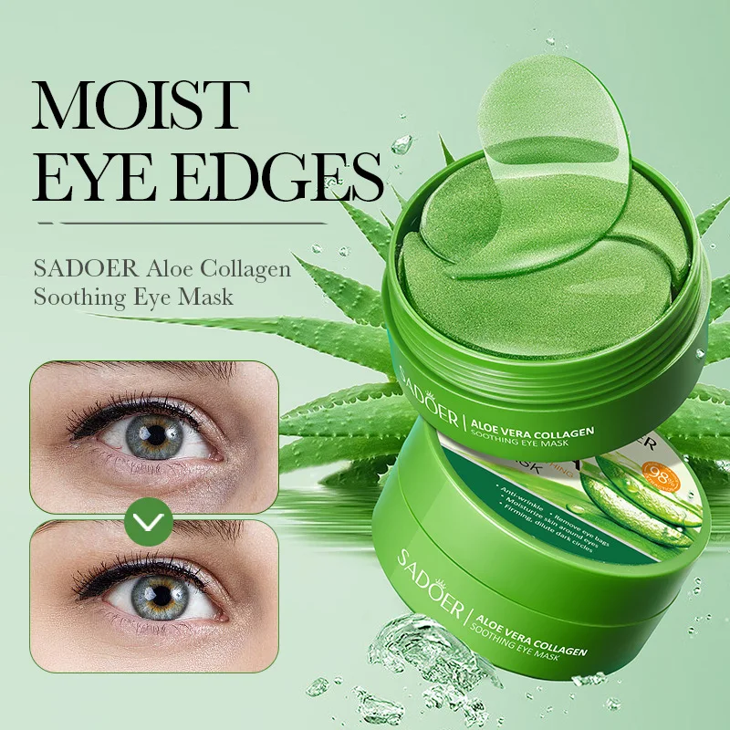 SAODER 60Pcs Aloe Vera Collage - Collagen Under Eye Patches review and price