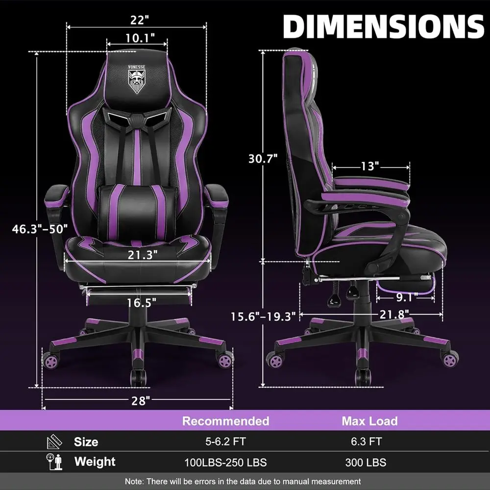 Ergonomic Reclining Gaming Cha - Massage review and price