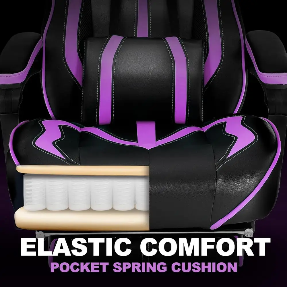 Ergonomic Reclining Gaming Cha - Massage review and price