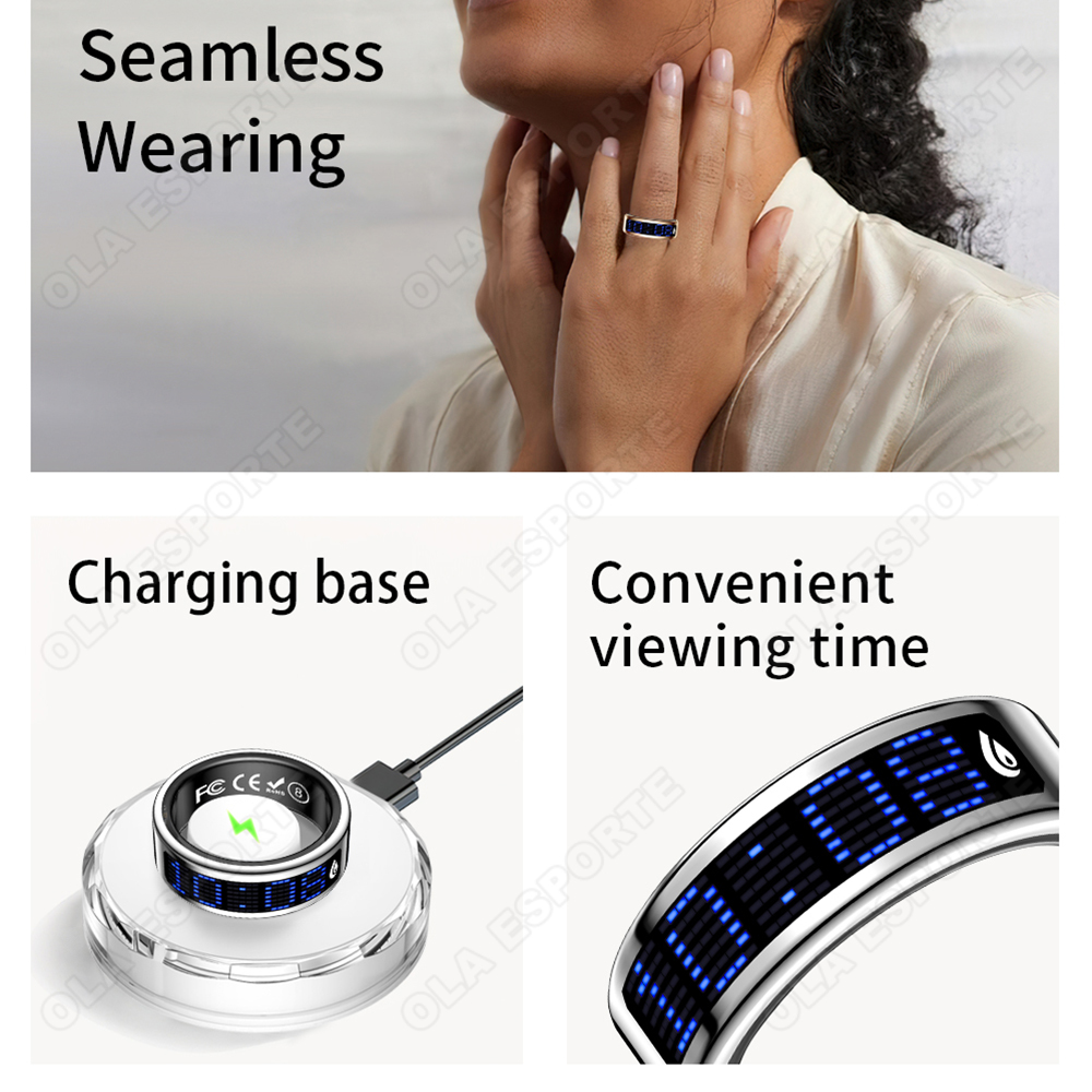 Amoled Screen Smart Ring Displ - Health Monitors review and price