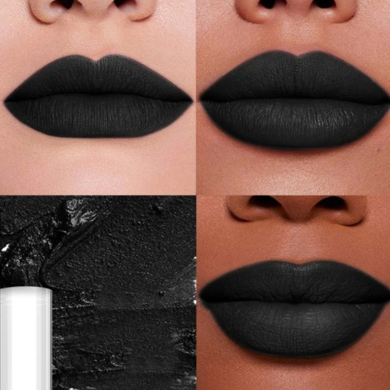 Punk Matte Black Liquid Lipsti - Matte Velvet Lip Tint Long Lasting review and price