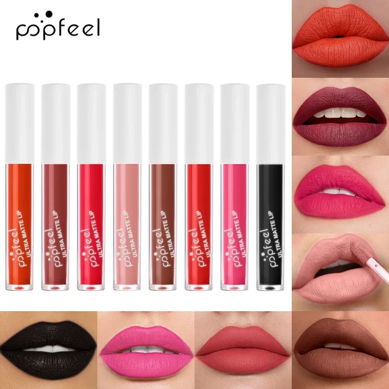 Punk Matte Black Liquid Lipsti - Matte Velvet Lip Tint Long Lasting review and price