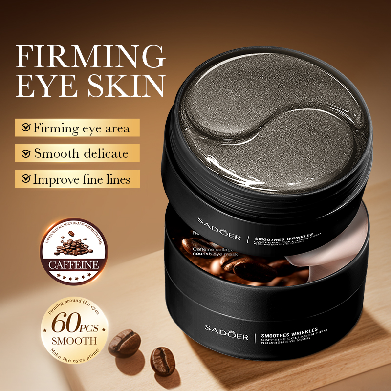 60pcs SADOER Caffeine Crystal  - Collagen Under Eye Patches review and price