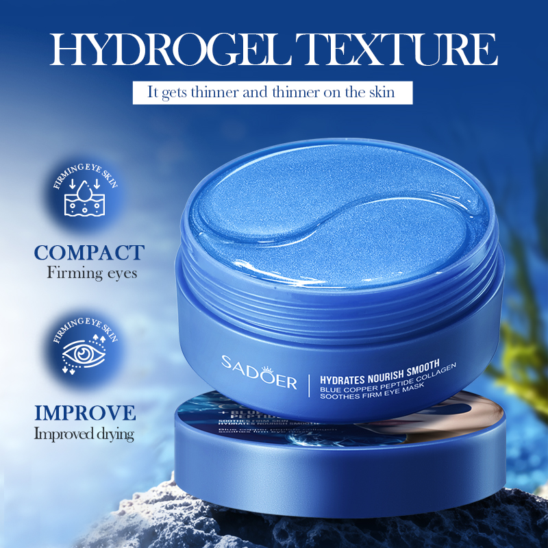 60pcs SADOER Caffeine Crystal  - Collagen Under Eye Patches review and price
