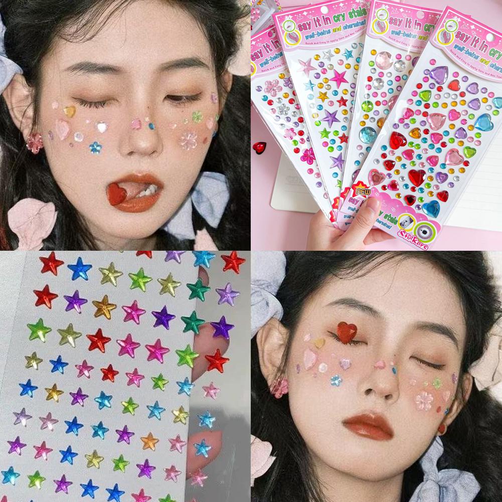 Self-Adhesive Face Rhinestones - Nail Art review and price