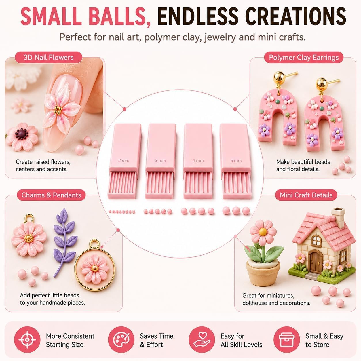 4PCS 3D Print Clay Gel Ball Ma - Nail Art review and price