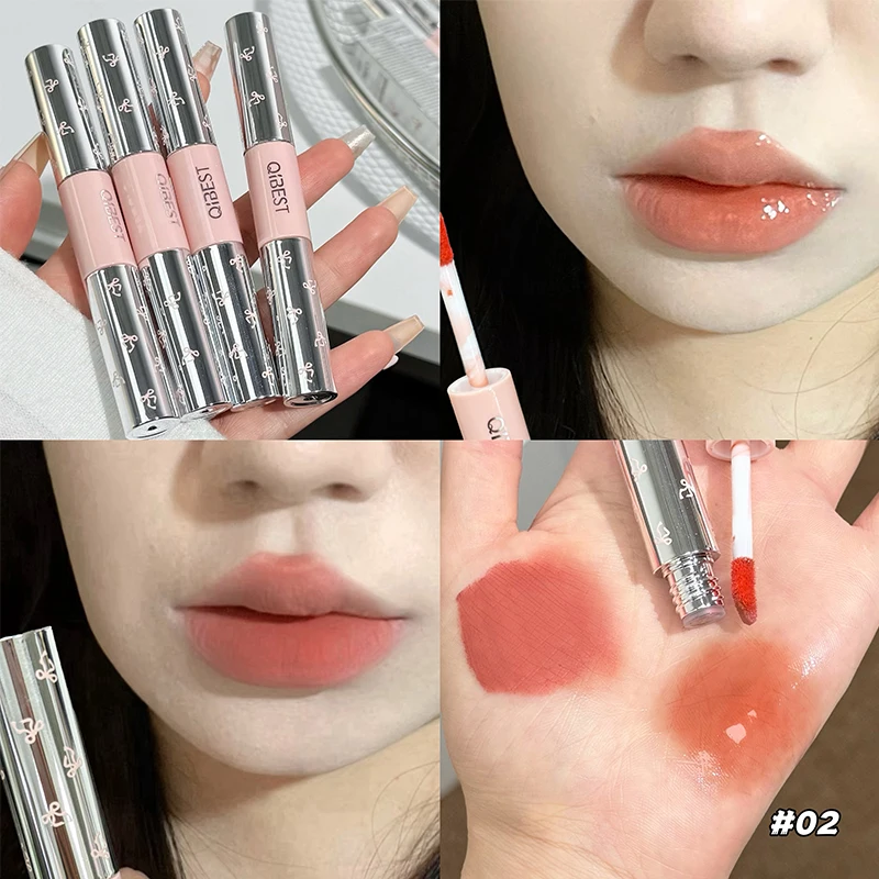 QIBEST Double Head Matte Velve - Matte Velvet Lip Tint Long Lasting review and price