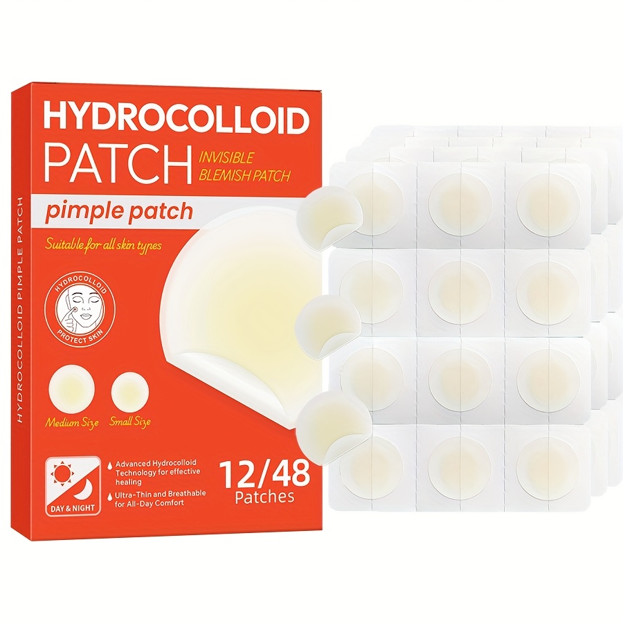 48 PCS Hydrocolloid Acne Patch - Hydrocolloid Pimple Patch review and price