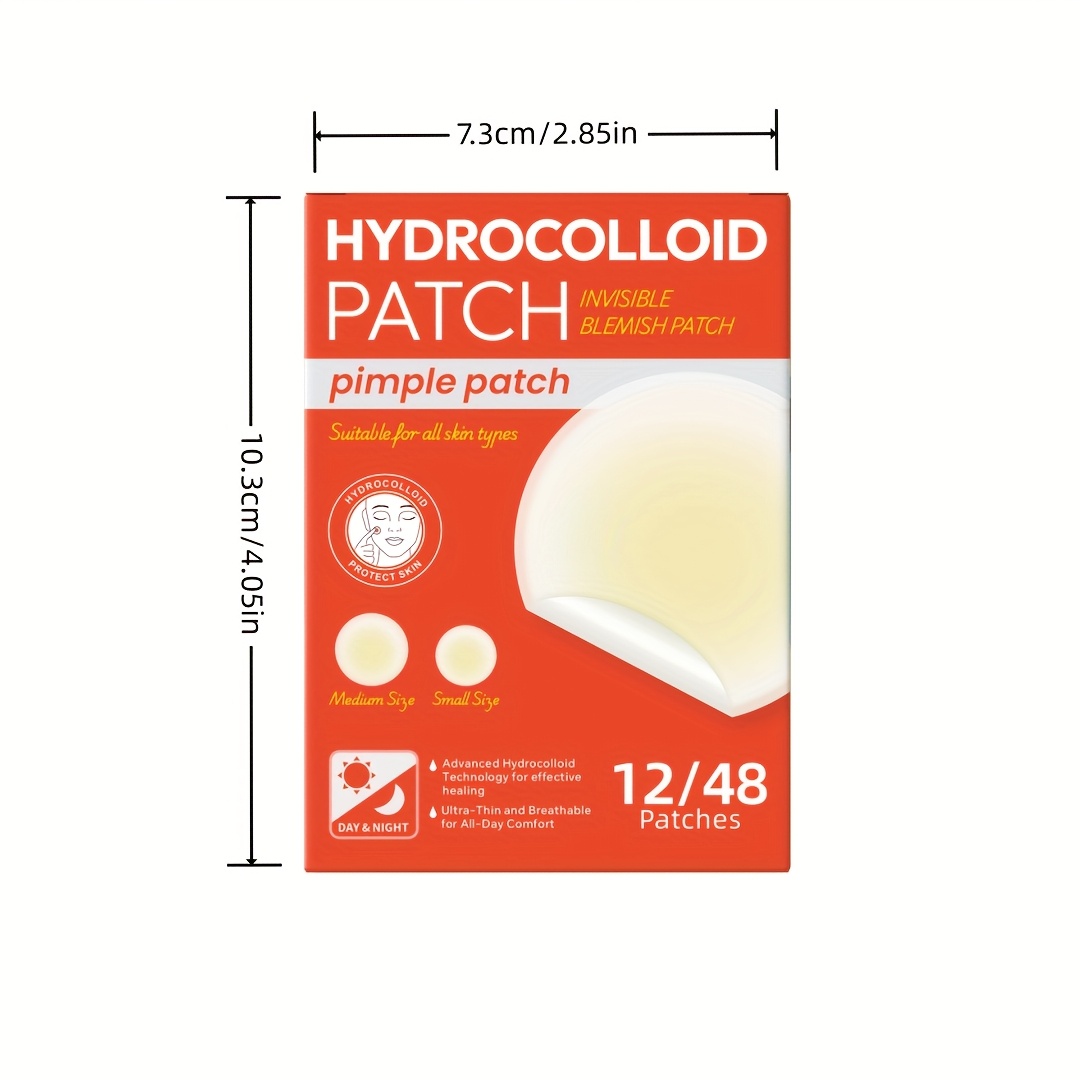 48 PCS Hydrocolloid Acne Patch - Hydrocolloid Pimple Patch review and price
