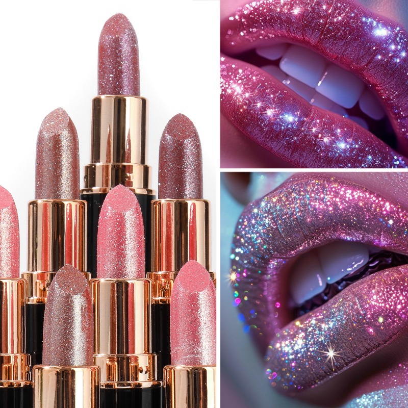 Metallic Glitter Lipstick Diam - Matte Velvet Lip Tint Long Lasting review and price