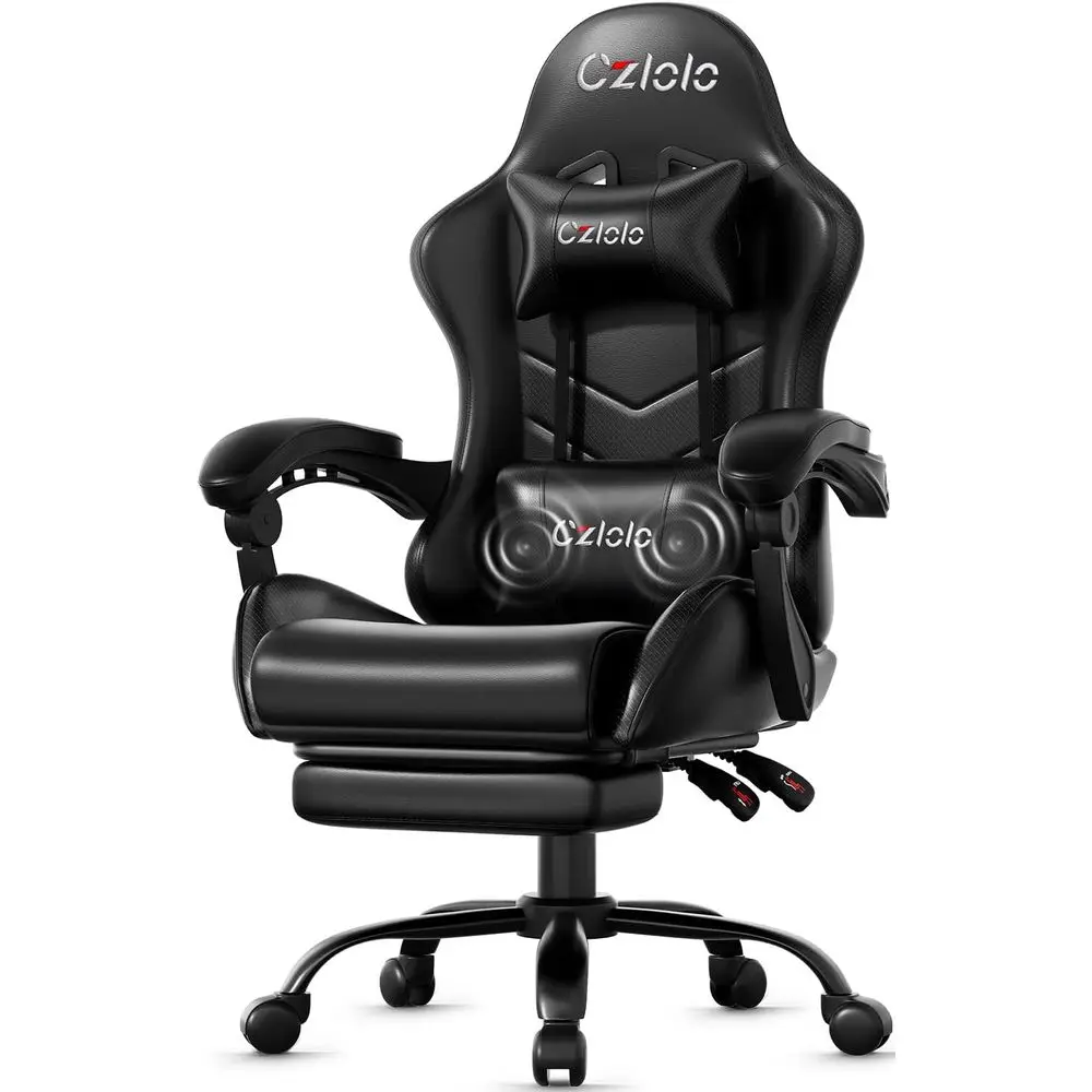 Ergonomic Gaming Chair with Fo - Massage review and price