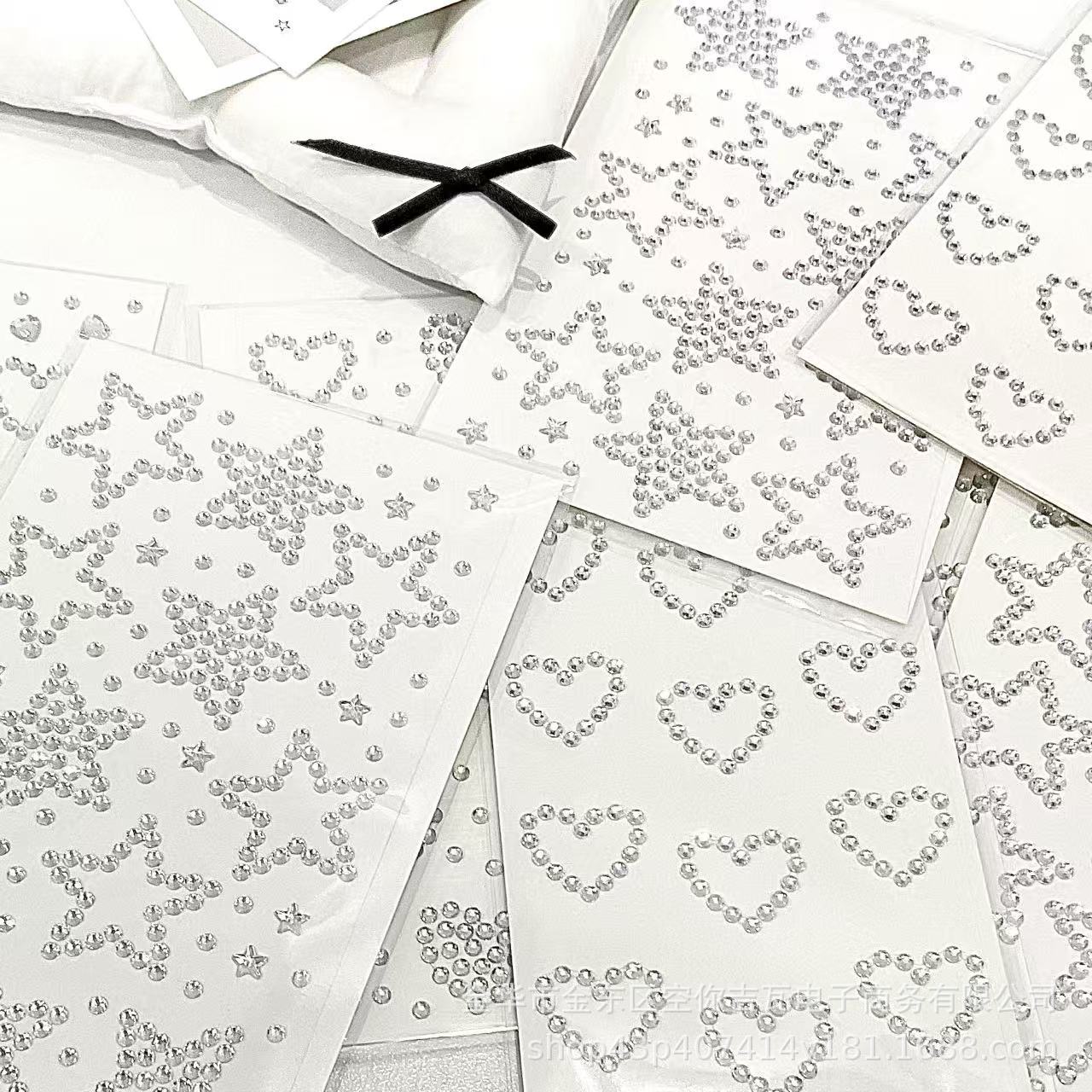 Silver Star Heart Rhinestone S - Nail Art review and price
