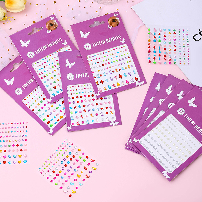 Hot Selling Face Gems Stickers - Nail Art review and price