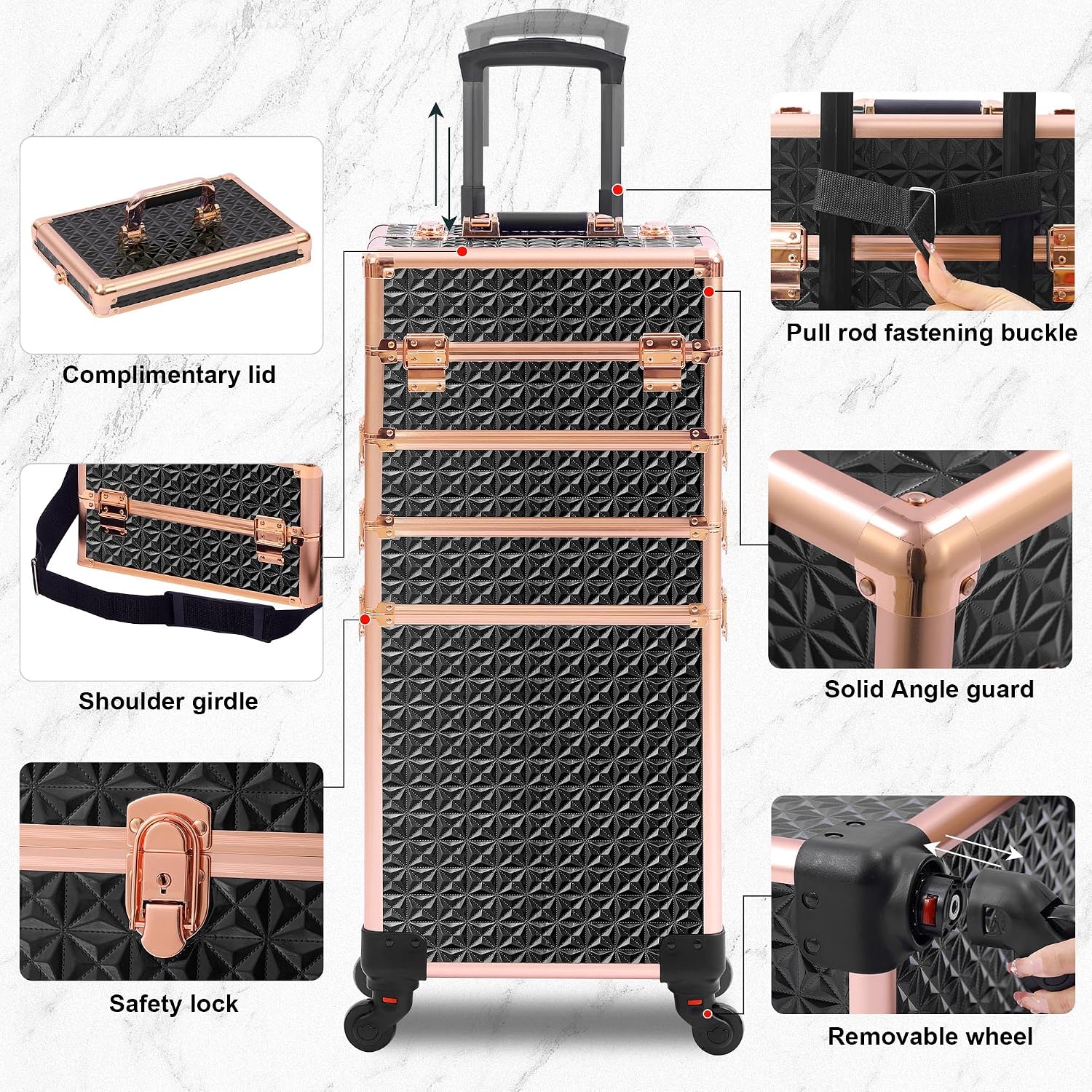 Rolling Makeup Case Makeup Tra - Makeup review and price