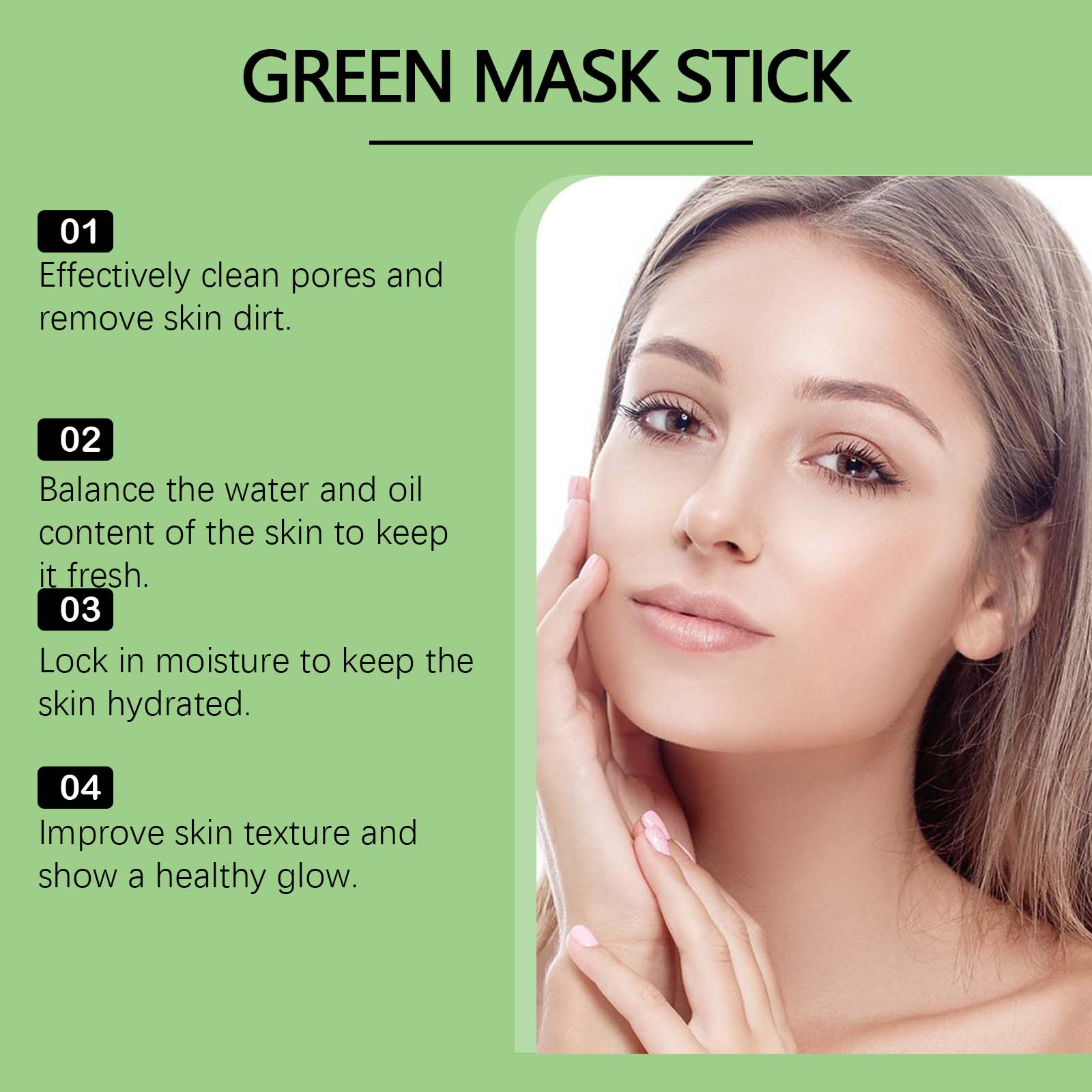 1~5PCS Green Tea Clay Stick Fo - Green Tea Cleansing Clay Mask review and price