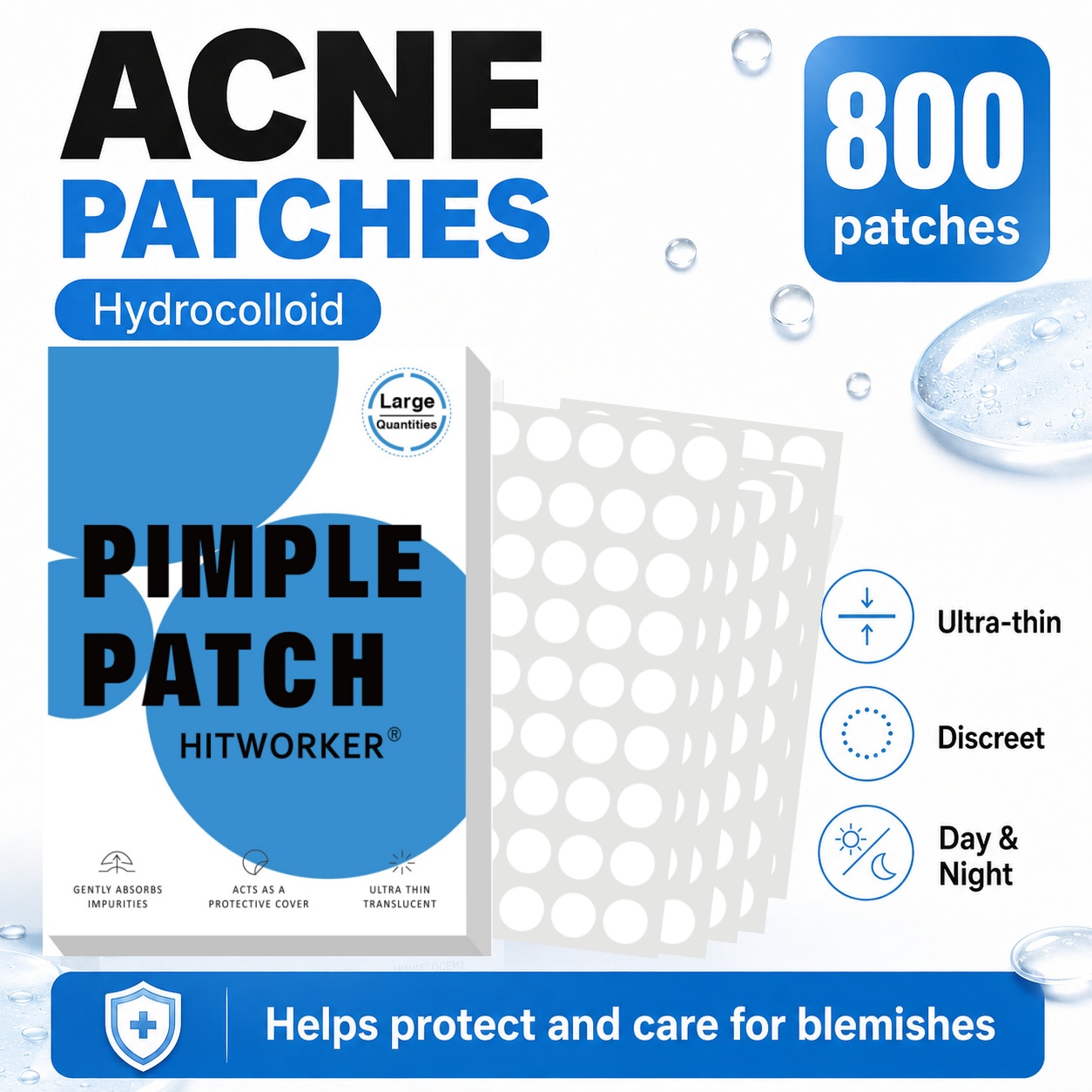 800Pcs Hydrocolloid Acne Pimpl - Skincare review and price